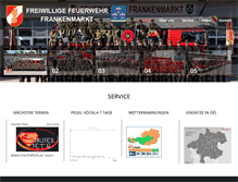 Tablet Screenshot of feuerwehr-frankenmarkt.at